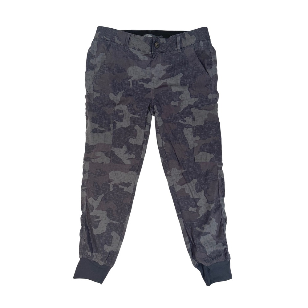 Prana Womens Granite Gray Camo Sky Canyon Jogger Pants W41202115 Size 6